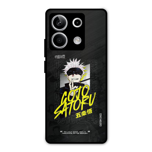 Gojo Sataru Redmi Note 13 5G Mobile Back Cover - Anime PrintShield Case