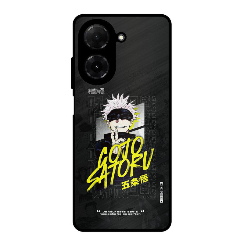 Gojo Sataru Poco C71 Mobile Back Cover - Anime PrintShield Case
