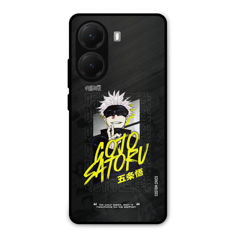 Gojo Sataru Poco X7 Pro Mobile Back Cover - Anime PrintShield Case