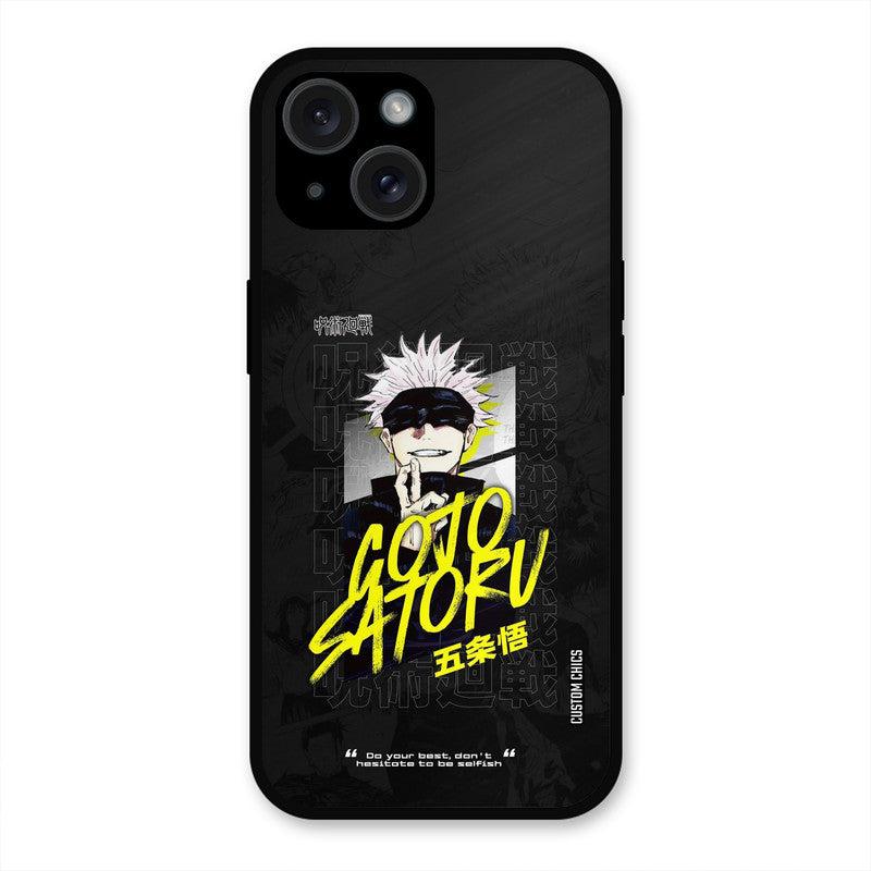 Gojo Sataru iPhone 15 Plus Mobile Back Cover - Anime PrintShield Case