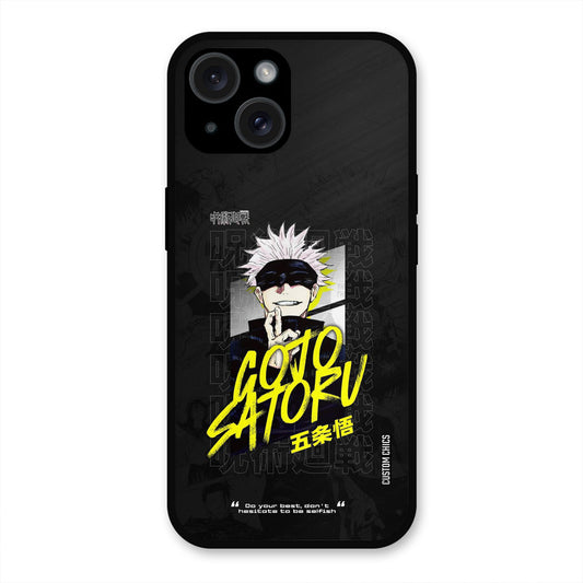 Gojo Sataru iPhone 15 Plus Mobile Back Cover - Anime PrintShield Case