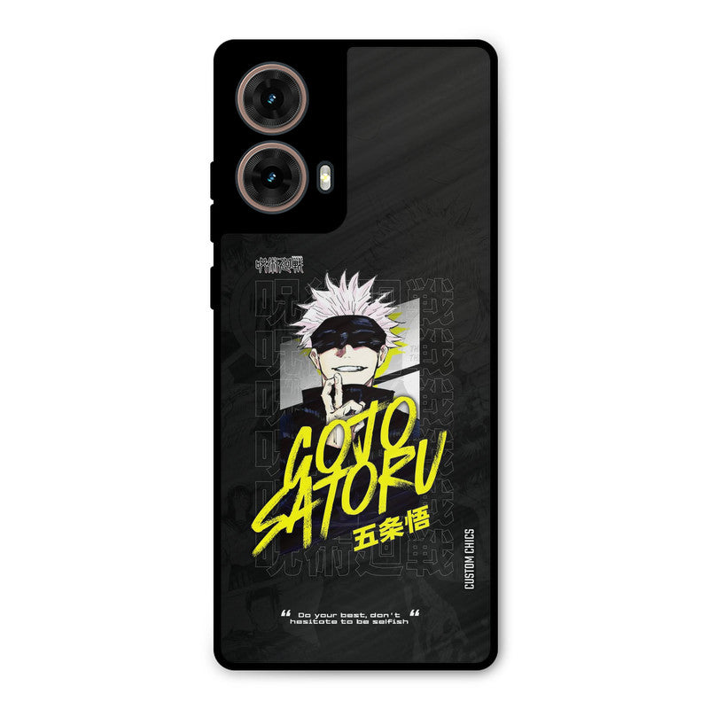 Gojo Sataru Moto G85 Mobile Back Cover - Anime PrintShield Case
