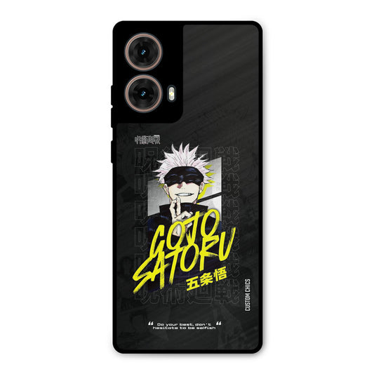 Gojo Sataru Moto G85 Mobile Back Cover - Anime PrintShield Case
