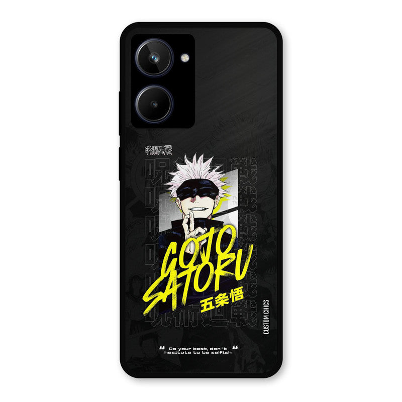 Gojo Sataru Realme 10 Mobile Back Cover - Anime PrintShield Case