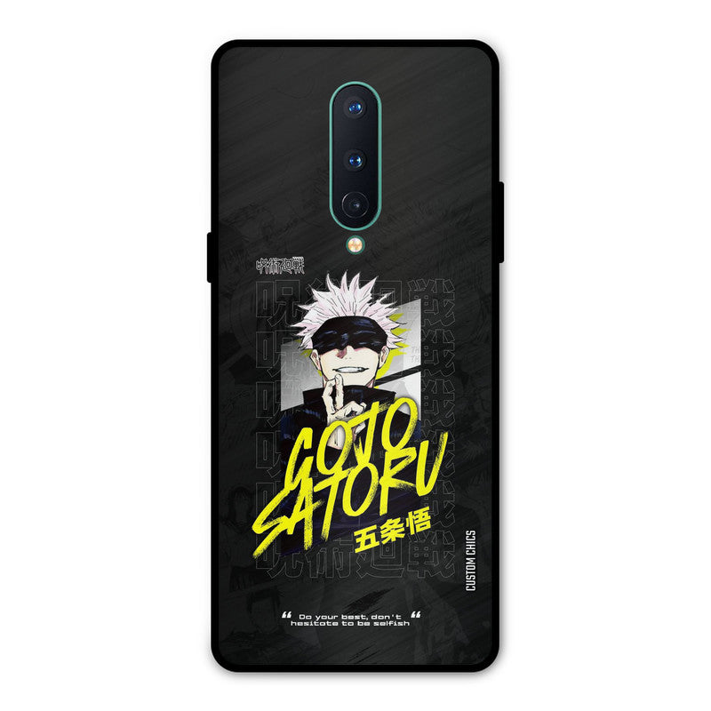 Gojo Sataru Oneplus 8 Mobile Back Cover - Anime PrintShield Case