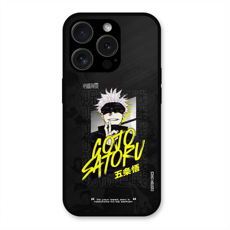 Gojo Sataru iPhone 15 Pro Max Mobile Back Cover - Anime PrintShield Case