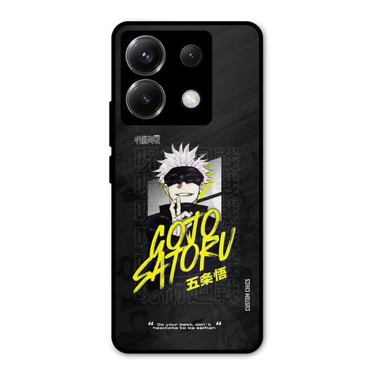 Gojo Sataru Poco X6 Mobile Back Cover - Anime PrintShield Case