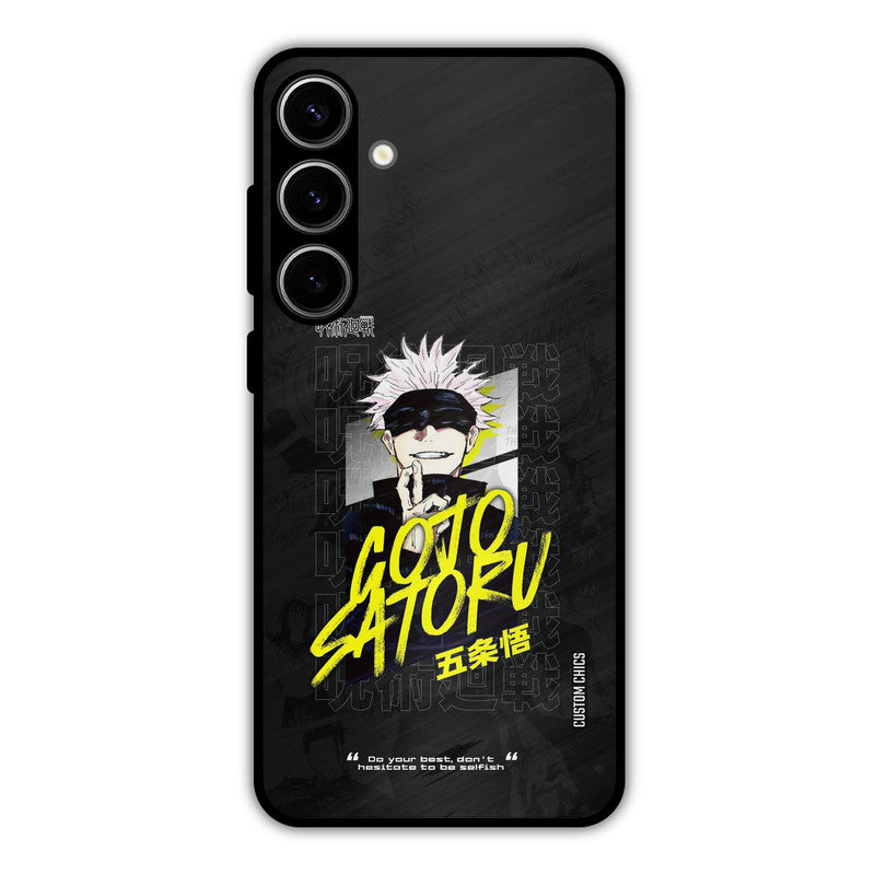 Gojo Sataru Samsung Galaxy S24 Plus Mobile Back Cover - Anime PrintShield Case