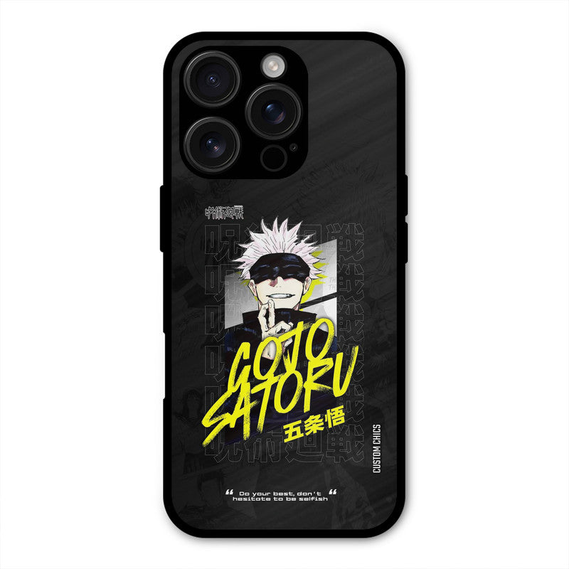 Gojo Sataru iPhone 16 Pro Max Mobile Back Cover - Anime PrintShield Case