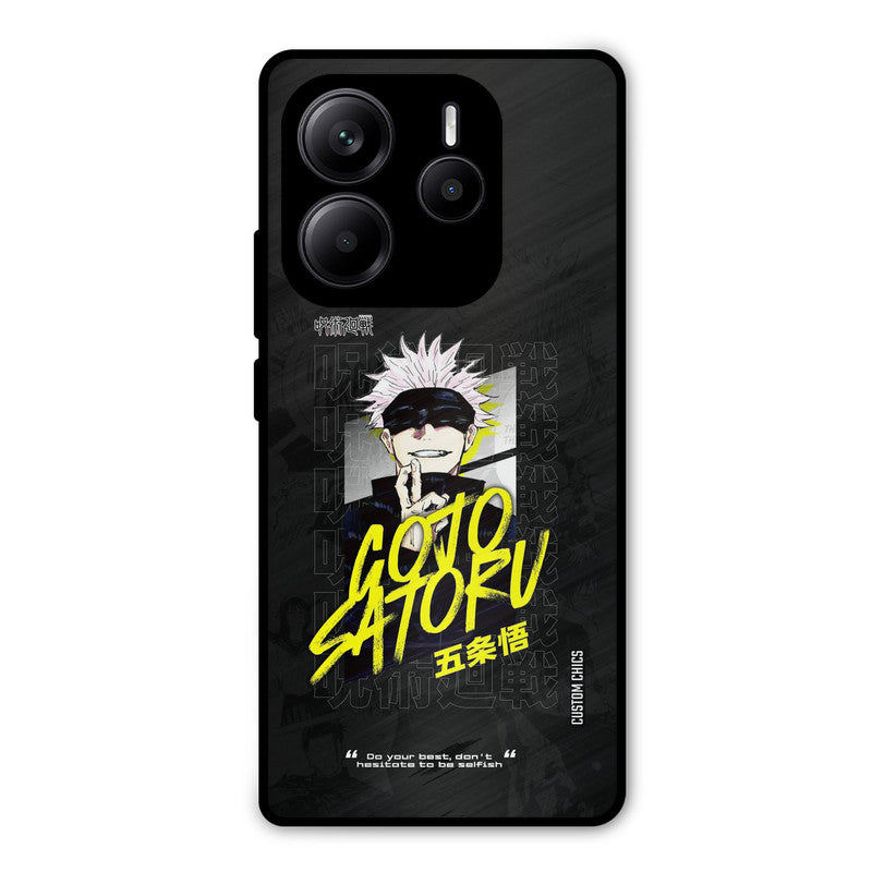 Gojo Sataru Redmi Note 14 Mobile Back Cover - Anime PrintShield Case