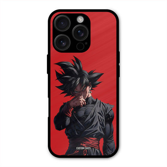 Goku Black iPhone 16 Pro Max Mobile Back Cover - Anime PrintShield Case