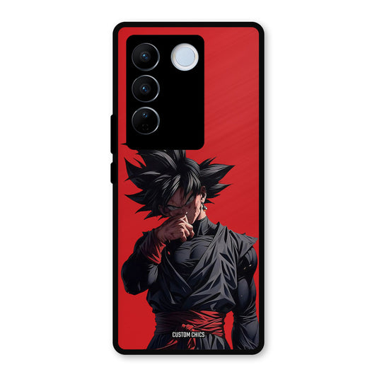 Goku Black Vivo V27 Pro Mobile Back Cover - Anime PrintShield Case