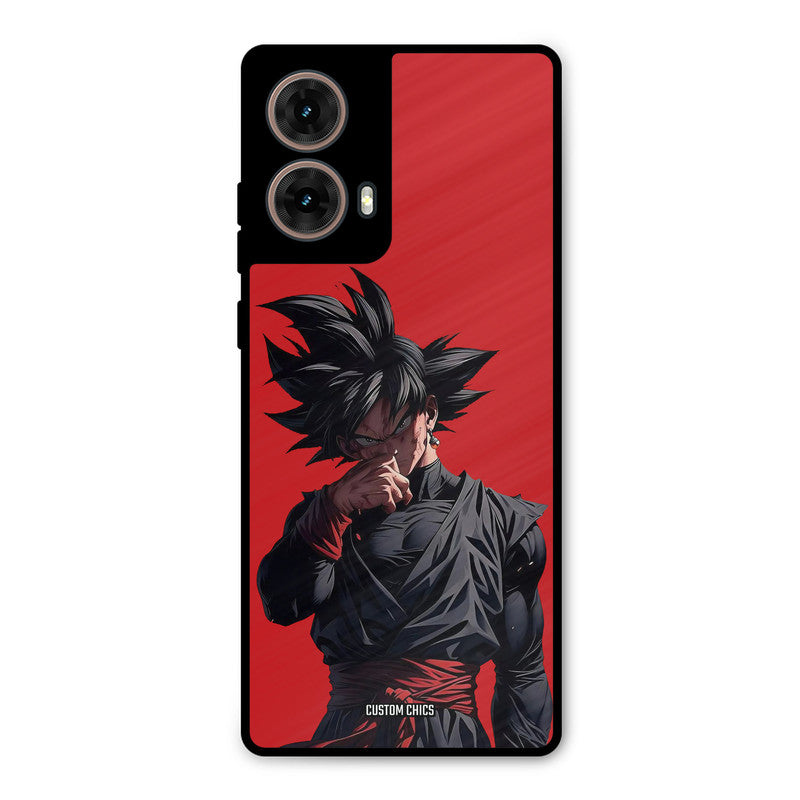 Goku Black Moto G85 Mobile Back Cover - Anime PrintShield Case