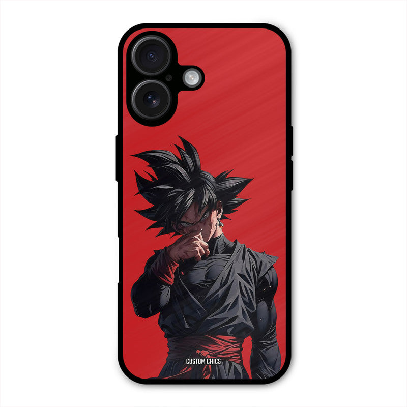 Goku Black iPhone 16 Plus Mobile Back Cover - Anime PrintShield Case