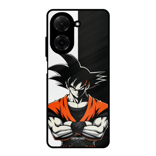 Goku Rage Poco C71 Mobile Back Cover - Anime PrintShield Case