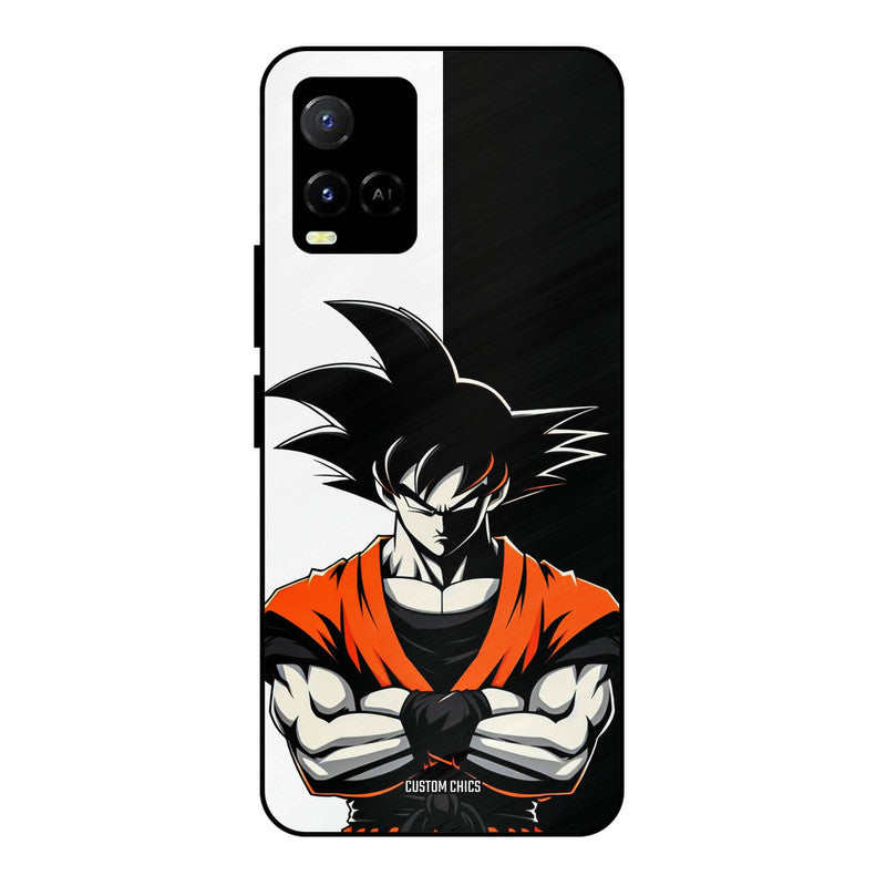 Goku Rage Vivo Y33s Mobile Back Cover - Anime PrintShield Case