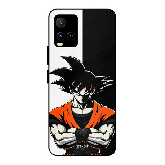 Goku Rage Vivo Y33s Mobile Back Cover - Anime PrintShield Case