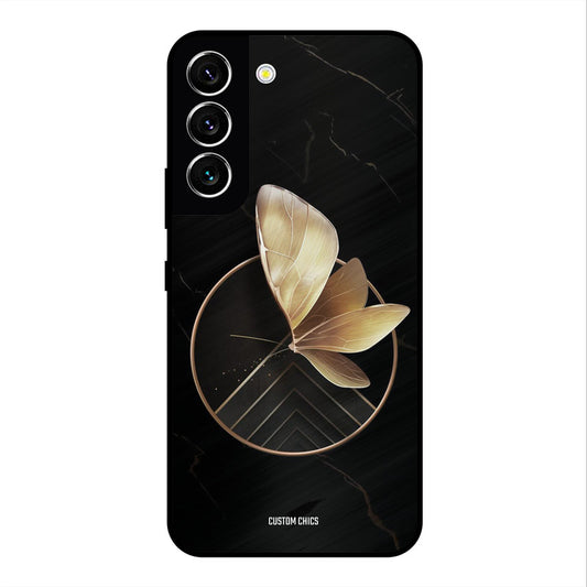 Gold Shape Samsung Galaxy S22 Mobile Back Cover - Aesthetic PrintShield Case