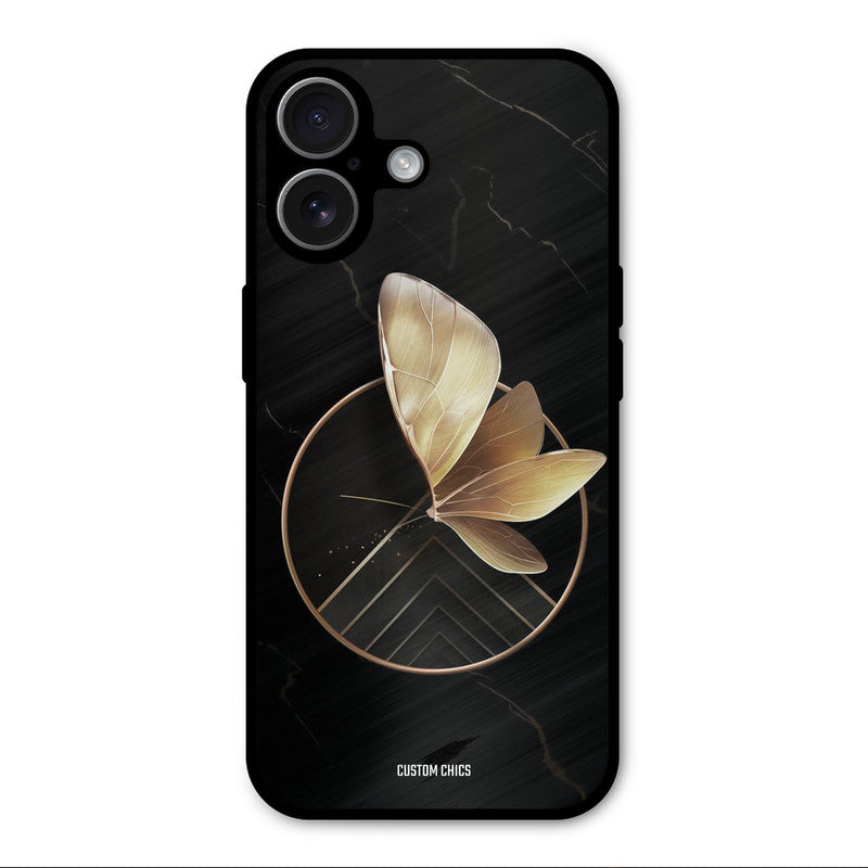 Gold Shape iPhone 17 Mobile Back Cover - Aesthetic PrintShield Case