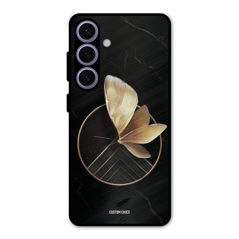 Gold Shape Samsung Galaxy S24 Mobile Back Cover - Aesthetic PrintShield Case