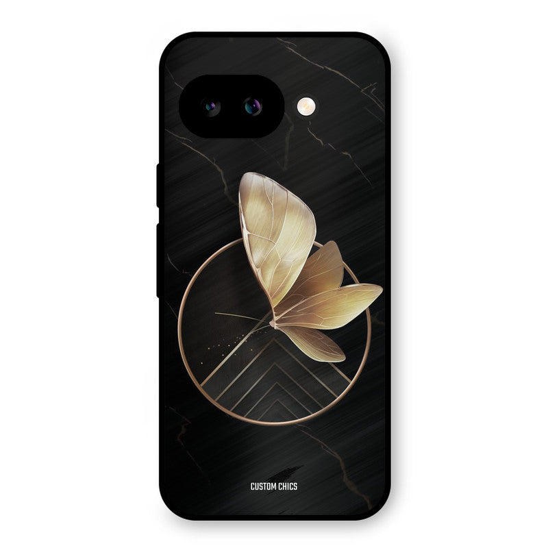 Gold Shape Google Pixel 9A Mobile Back Cover - Aesthetic PrintShield Case
