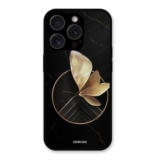 Gold Shape iPhone 15 Pro Max Mobile Back Cover - Aesthetic PrintShield Case