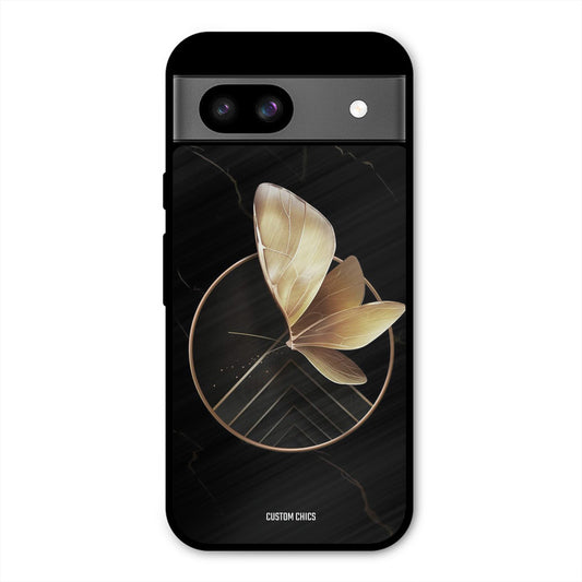 Gold Shape Google Pixel 8a Mobile Back Cover - Aesthetic PrintShield Case
