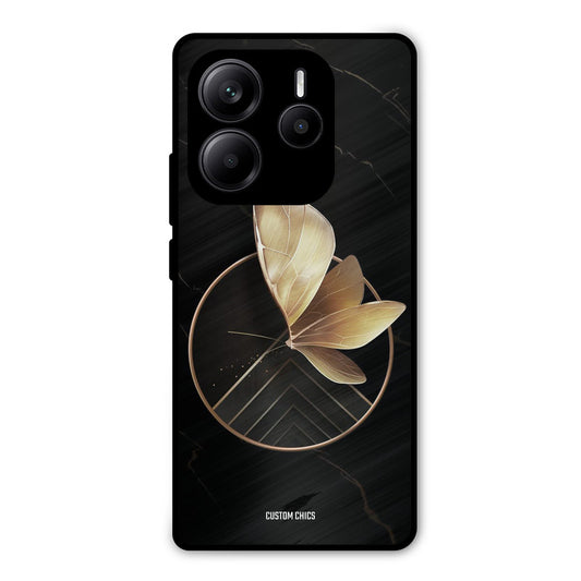 Gold Shape Redmi Note 14 Mobile Back Cover - Aesthetic PrintShield Case