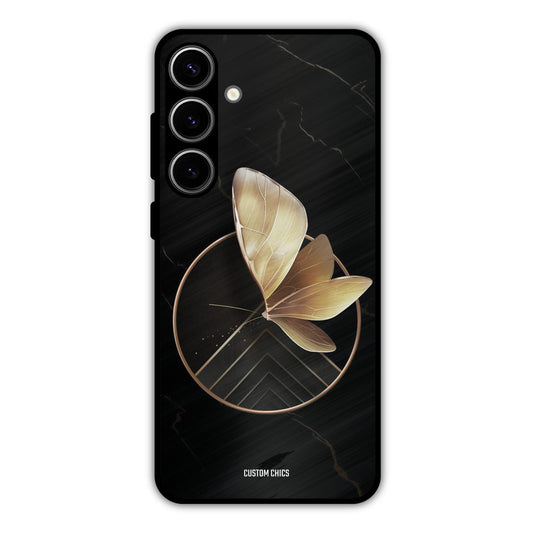 Gold Shape Samsung Galaxy S24 Plus Mobile Back Cover - Aesthetic PrintShield Case