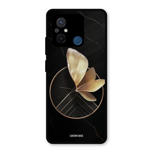 Gold Shape Redmi 12c Mobile Back Cover - Aesthetic PrintShield Case