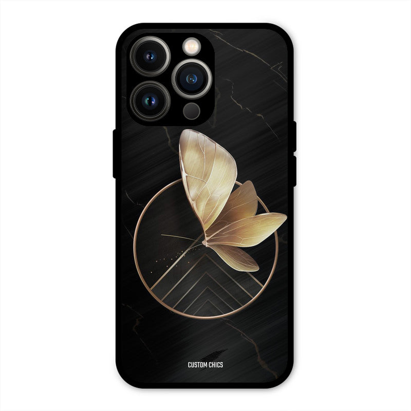 Gold Shape iPhone 13 Pro Mobile Back Cover - Aesthetic PrintShield Case