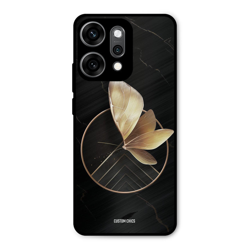 Gold Shape Oppo Reno 14 Pro Mobile Back Cover - Aesthetic PrintShield Case