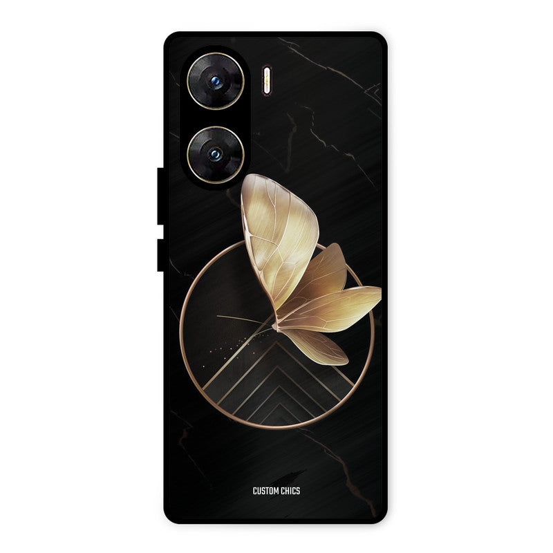 Gold Shape Vivo V29e Mobile Back Cover - Aesthetic PrintShield Case