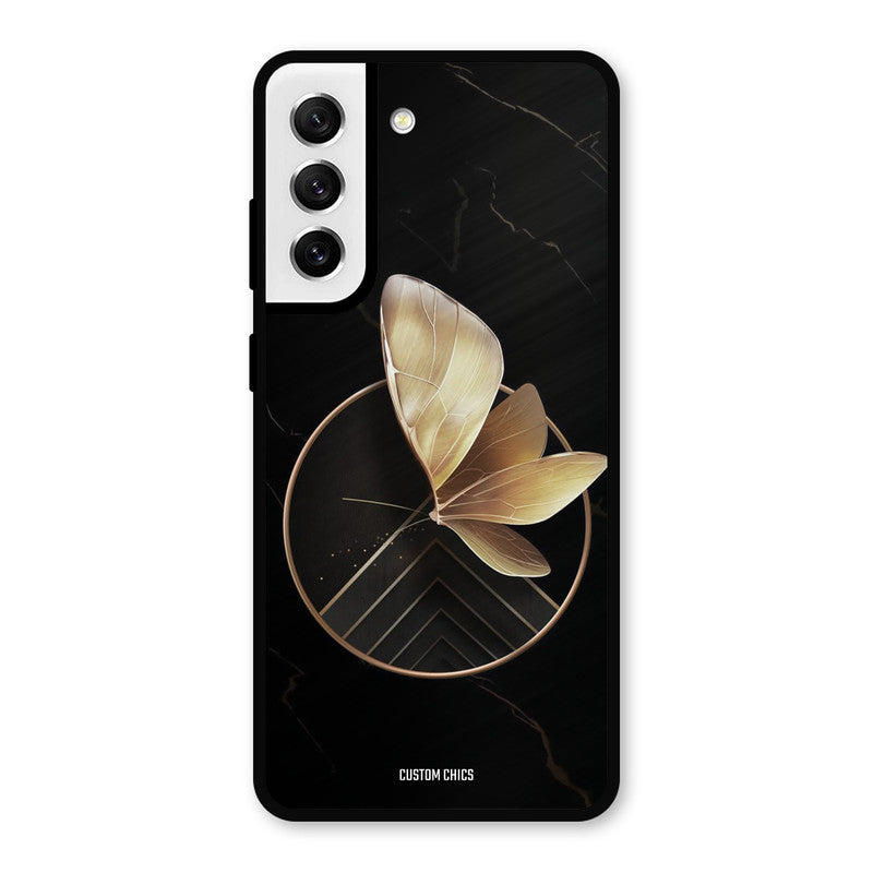 Gold Shape Samsung Galaxy S21 FE 5G Mobile Back Cover - Aesthetic PrintShield Case
