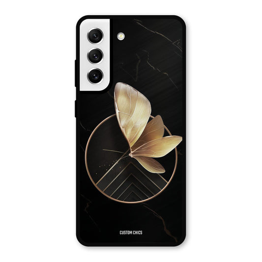 Gold Shape Samsung Galaxy S21 FE 5G Mobile Back Cover - Aesthetic PrintShield Case