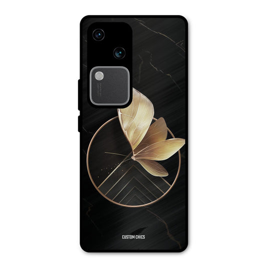 Gold Shape Vivo V30 Mobile Back Cover - Aesthetic PrintShield Case