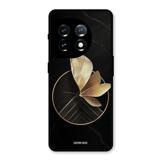 Gold Shape OnePlus 11 Mobile Back Cover - Aesthetic PrintShield Case