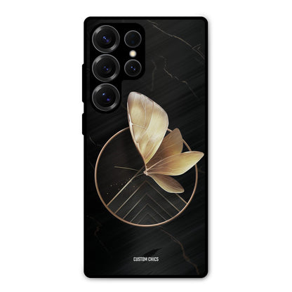 Gold Shape Samsung Galaxy S25 Ultra Mobile Back Cover - Aesthetic PrintShield Case