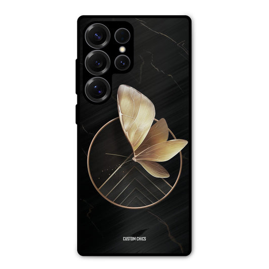 Gold Shape Samsung Galaxy S25 Ultra Mobile Back Cover - Aesthetic PrintShield Case