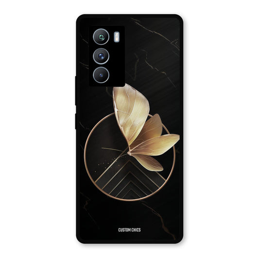 Gold Shape iQOO 9SE Mobile Back Cover - Aesthetic PrintShield Case