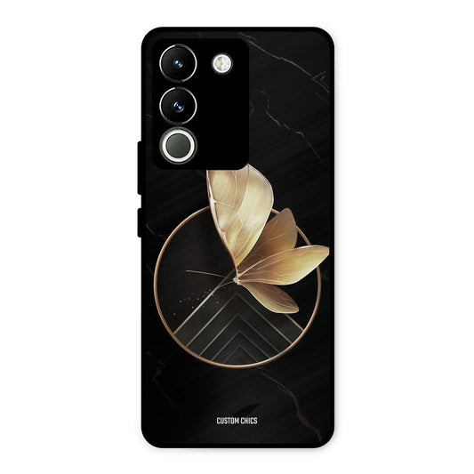 Gold Shape Vivo Y200 Mobile Back Cover - Aesthetic PrintShield Case
