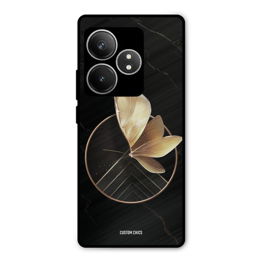 Gold Shape Realme GT 6T Mobile Back Cover - Aesthetic PrintShield Case
