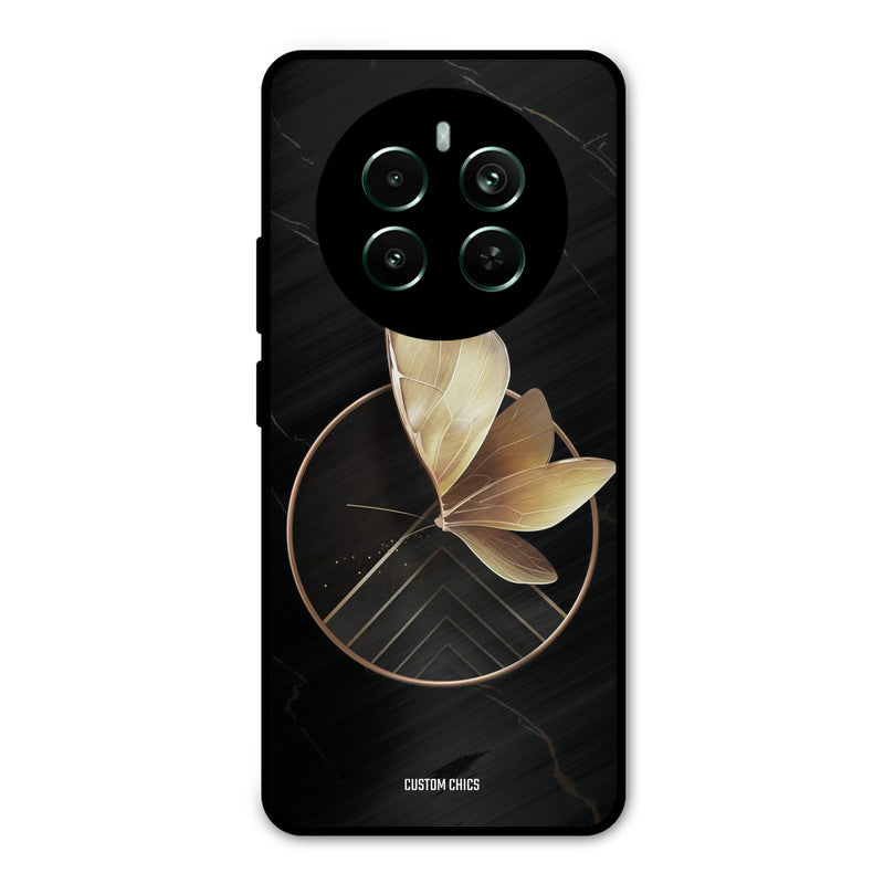 Gold Shape Realme 12 Plus Mobile Back Cover - Aesthetic PrintShield Case