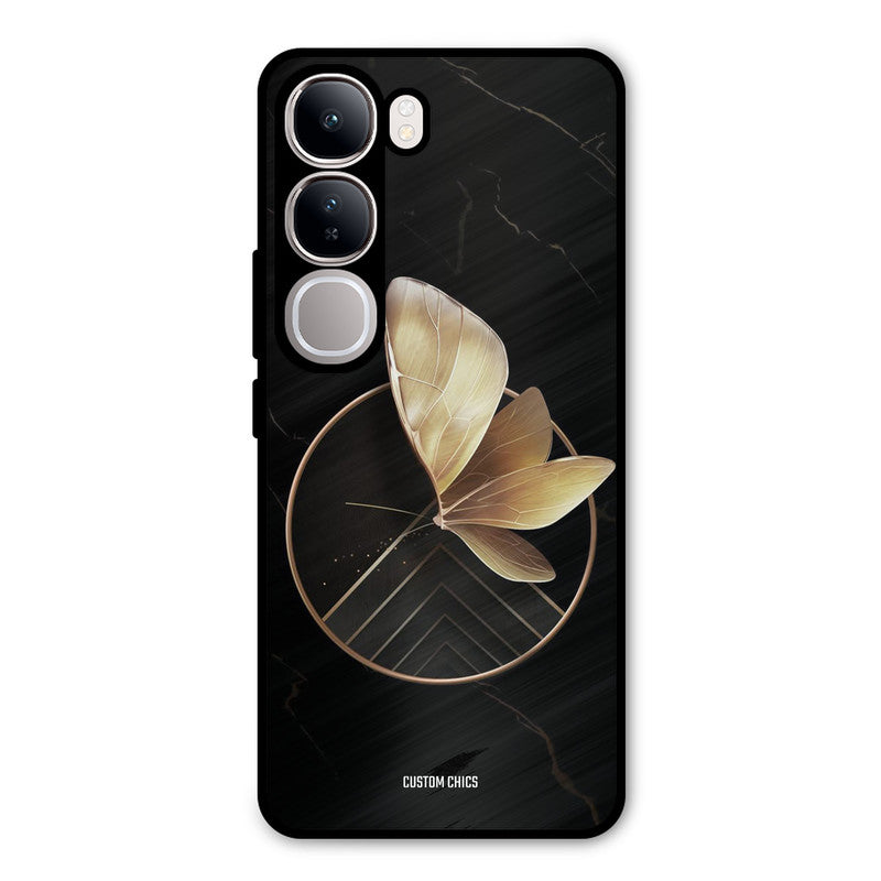 Gold Shape Vivo Y300 Mobile Back Cover - Aesthetic PrintShield Case