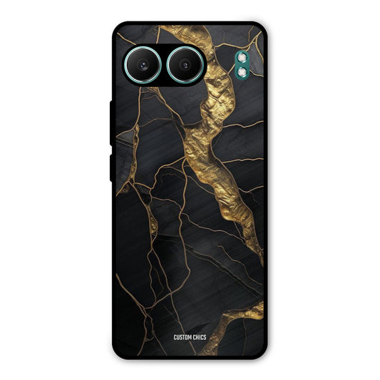 Golden Black Stone OnePlus Nord 4 Mobile Back Cover - Aesthetic PrintShield Case