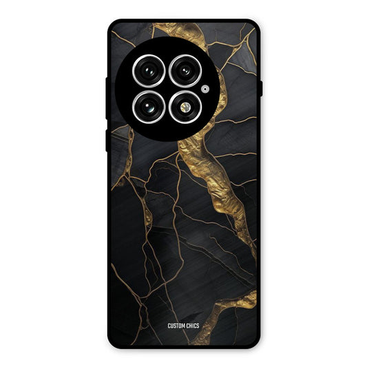 Golden Black Stone Oneplus 13 Mobile Back Cover - Aesthetic PrintShield Case
