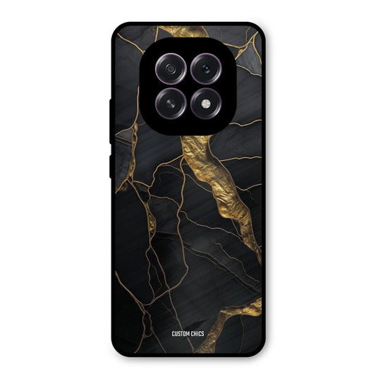 Golden Black Stone Oppo F29 Mobile Back Cover - Aesthetic PrintShield Case