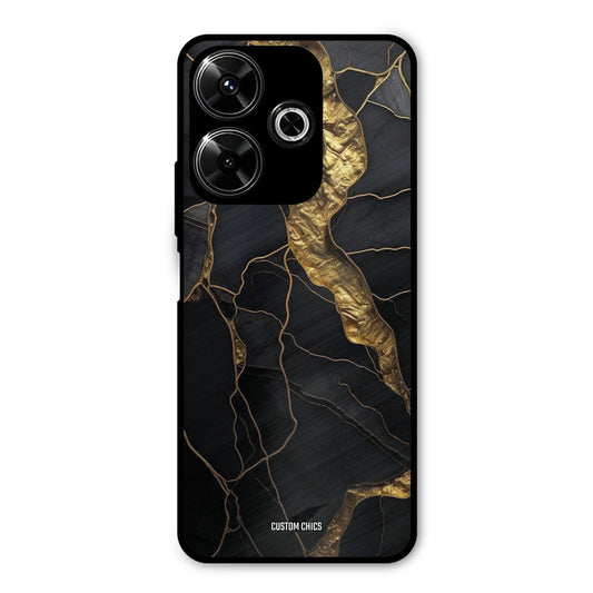 Golden Black Stone Redmi 13 5G Mobile Back Cover - Aesthetic PrintShield Case