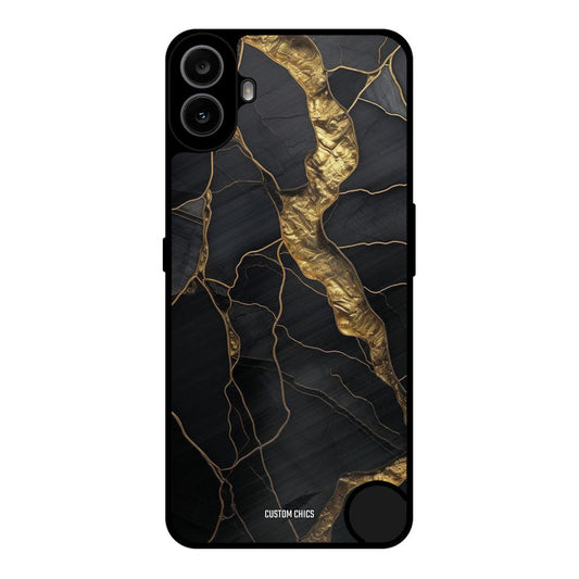 Golden Black Stone Nothing CMF Phone 1 Mobile Back Cover - Aesthetic PrintShield Case
