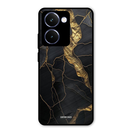 Golden Black Stone Realme P3 Ultra Mobile Back Cover - Aesthetic PrintShield Case